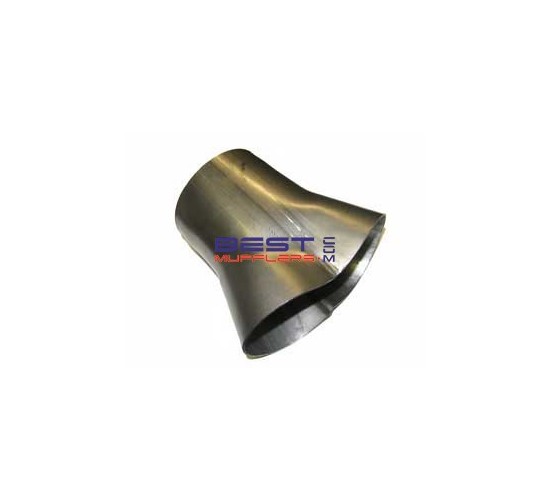 Exhaust Pipe Merge Collector Cone 
Used for Merging 2 x 51mm Pipes into Single Pipe 
Mild Steel 
PN#CC208-76