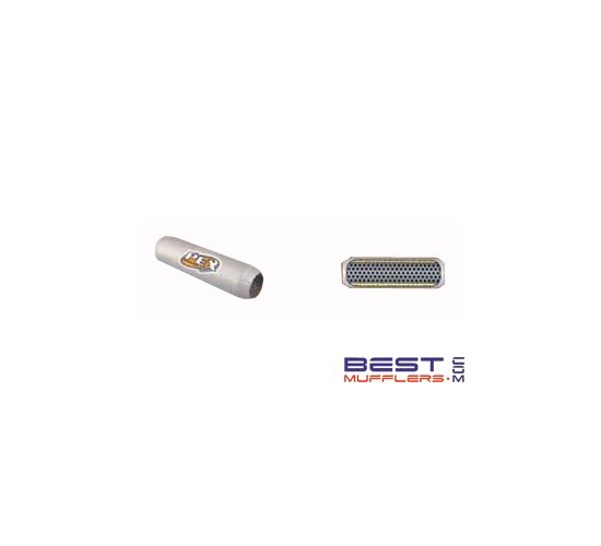 Universal Hotdog Resonator Muffler [no spiggots] 51mm inlet 230mm long [BSO413 / UNI09200]