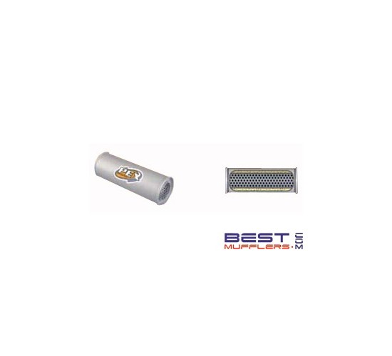 Berklee Universal Sports Muffler-Resonator 300mm long [12"x 4" Round] C-C 76mm id [BS0436]