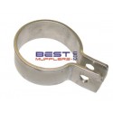 Exhaust Pipe / Muffler Band Clamp 038mm id [1 1/2"] Mild Steel [BAND-38M]