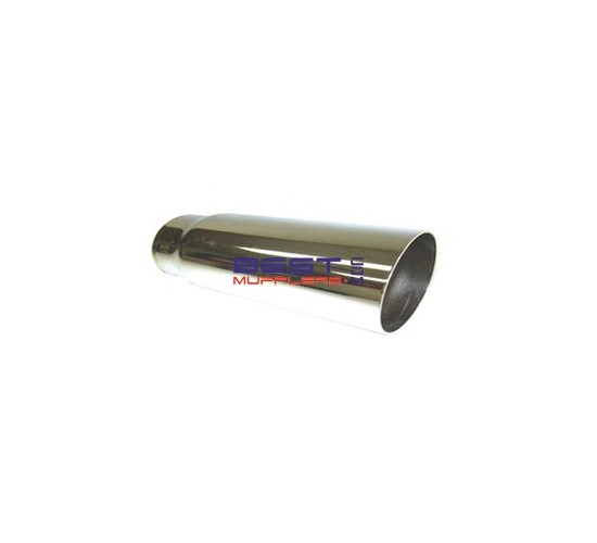 Chrome Exhaust Tip 51mm inlet, 63mm Outlet 450mm Long, Shop Online