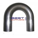 Mandrel Exhaust Bend 
45mm [1.58"] Outside Diameter 
180 Degrees Mild Steel Semi Bright 
PN# SB175180