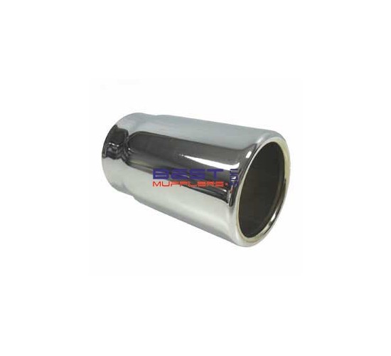 Chrome Exhaust Tips
2 1/2" Inlet [[ID]
2 3/4" Outlet [OD]
5" Long
Rolled In Design
PN# RX408.5