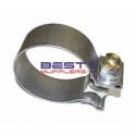 Exhaust System Clamp 
Single Bolt Design 127mm to 130mm ID 
Heavy Duty with Locking Nut 
PN# SBC500SS