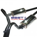 Ford Falcon XD Sedan V8 
Twin Exhaust System with X Pipe 
Magnaflow Mufflers 
Tig Welded Stainless Steel 
PN# BMA-XD-350-HBS