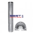 Truck Exhaust System Muffler Heat Shield 
Half Shield Suits 152mm [6.00"] 
Polished Stainless Steel 
PN# GH636