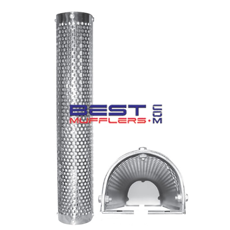 Truck Exhaust Stack Heat Shield Suits 102mm to 127mm Pipe 0915mm Long [GH636]