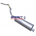 Toyota Hiace YH61 2.0 3YE 
12/1982 to 8/1987 Long Wheel Base 
Exhaust System Muffler Tailpipe Assembly 
PN# M4048