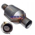 Outlaw Catalytic Converter 
Euro 4 Rated 
2.25" Inlet / Outlet 
102mm Round 
Ceramic Substrate 
PN# CC41044