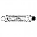 Hotdog Muffler / Resonator 
12.00" Long 1.50 Inlet / Outlet 
Spiral Lourvered Design 
PN# HDL12150