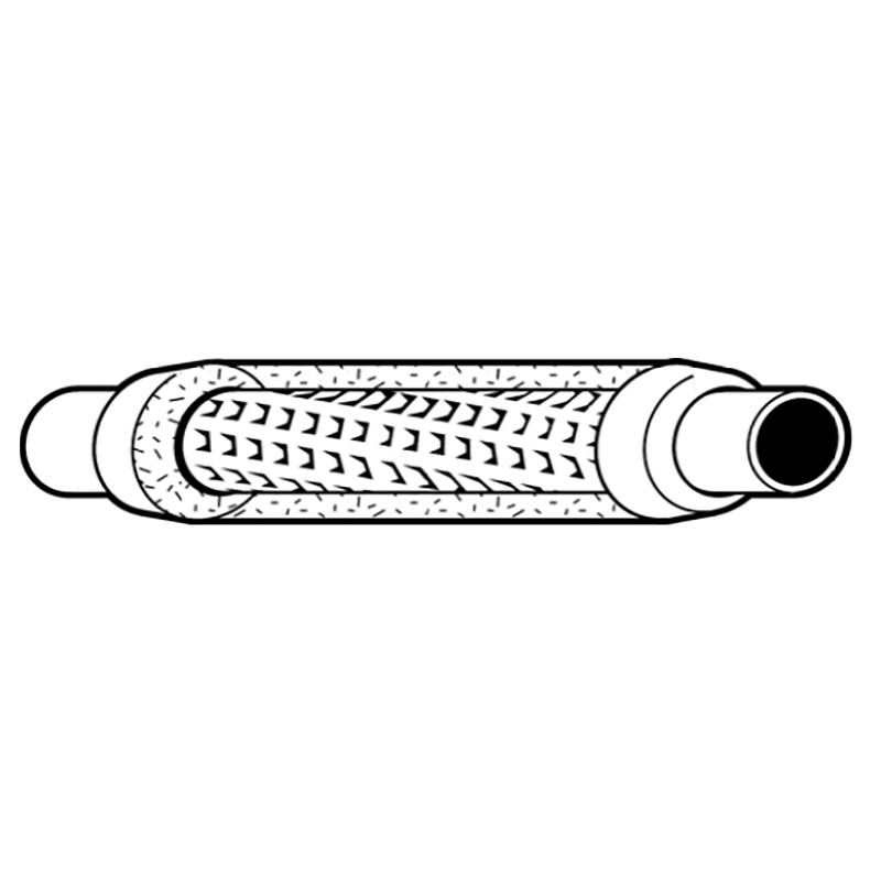 Hotdog Muffler / Resonator 
12.00" Long 1.50 Inlet / Outlet 
Spiral Lourvered Design 
PN# HDL12150