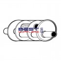 Berklee Universal Muffler
38mm Inlet / Outlet 
Offset / Offset
Australian Made
Reverse Flow Design
PN# BM0070