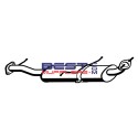 Ford Courier PE 1998-2002 2.6 Factory Fit Centre Muffler Assembly [BM4673 / M6268] Australian Made