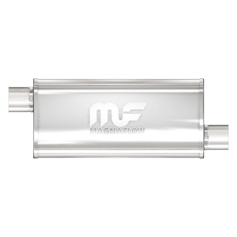 MagnaFlow Muffler 14262 
057mm ID 8.00" x 5.00" Oval x 18" Long 
Straight-Through Design