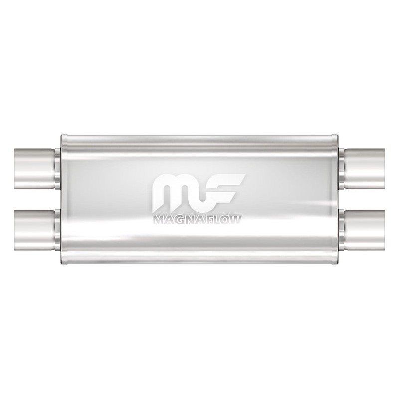 MagnaFlow Muffler 12469 
076mm ID 8.00" x 5.00" Oval x 18" Long 
Straight-Through Design