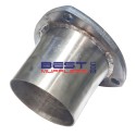 Tapered Exhaust Pipe Reducing Cone 089mm OD to 076mm ID [COL3B89-76IDSS] Stainless