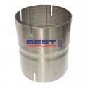 Exhaust Pipe Joiner 
Slips Over 4.00" [102mm] Pipe 
Stainless Steel #304 
PN# EXD4000SS