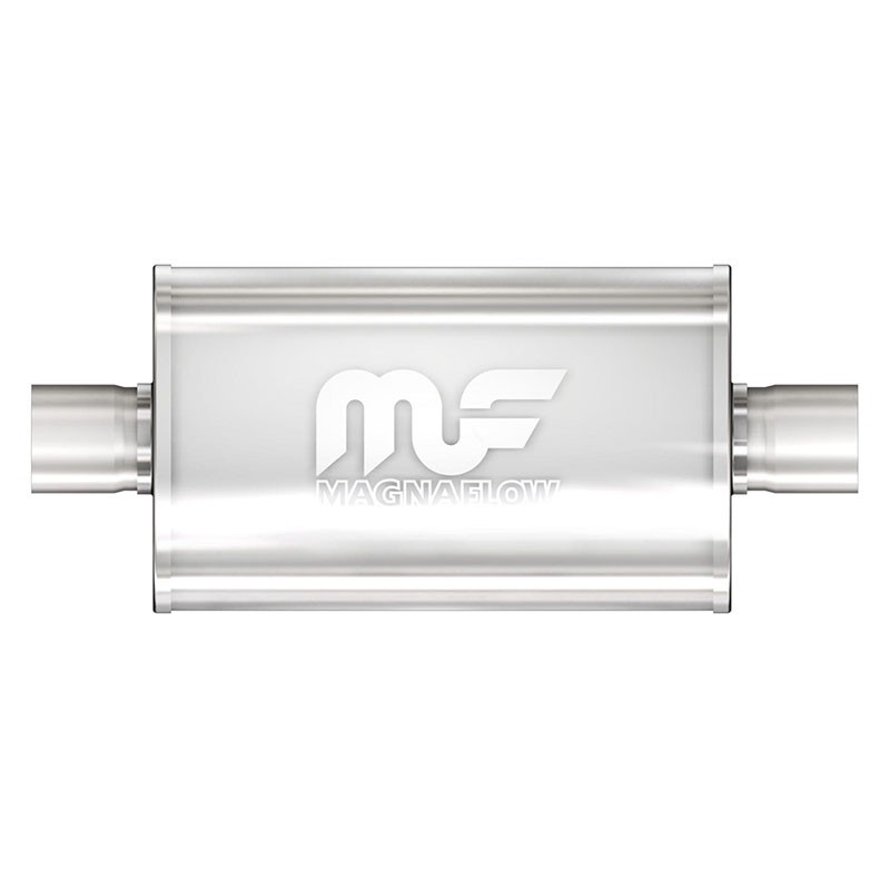 MagnaFlow Muffler 14150  
089mm ID 8.00" x 5.00" Oval x 6" Long 
Straight-Through Design